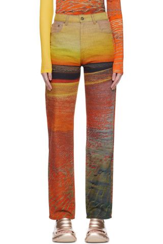 Multicolor Sunset Jeans | SSENSE