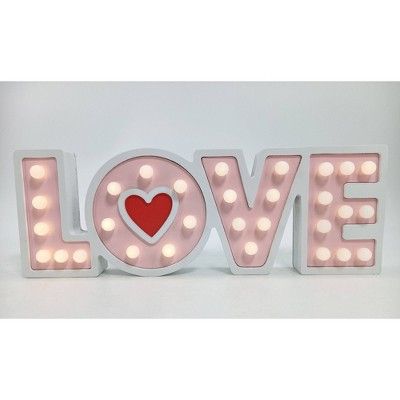 Marquee Lit Wood Love Valentine's Day Sign - Spritz™ | Target