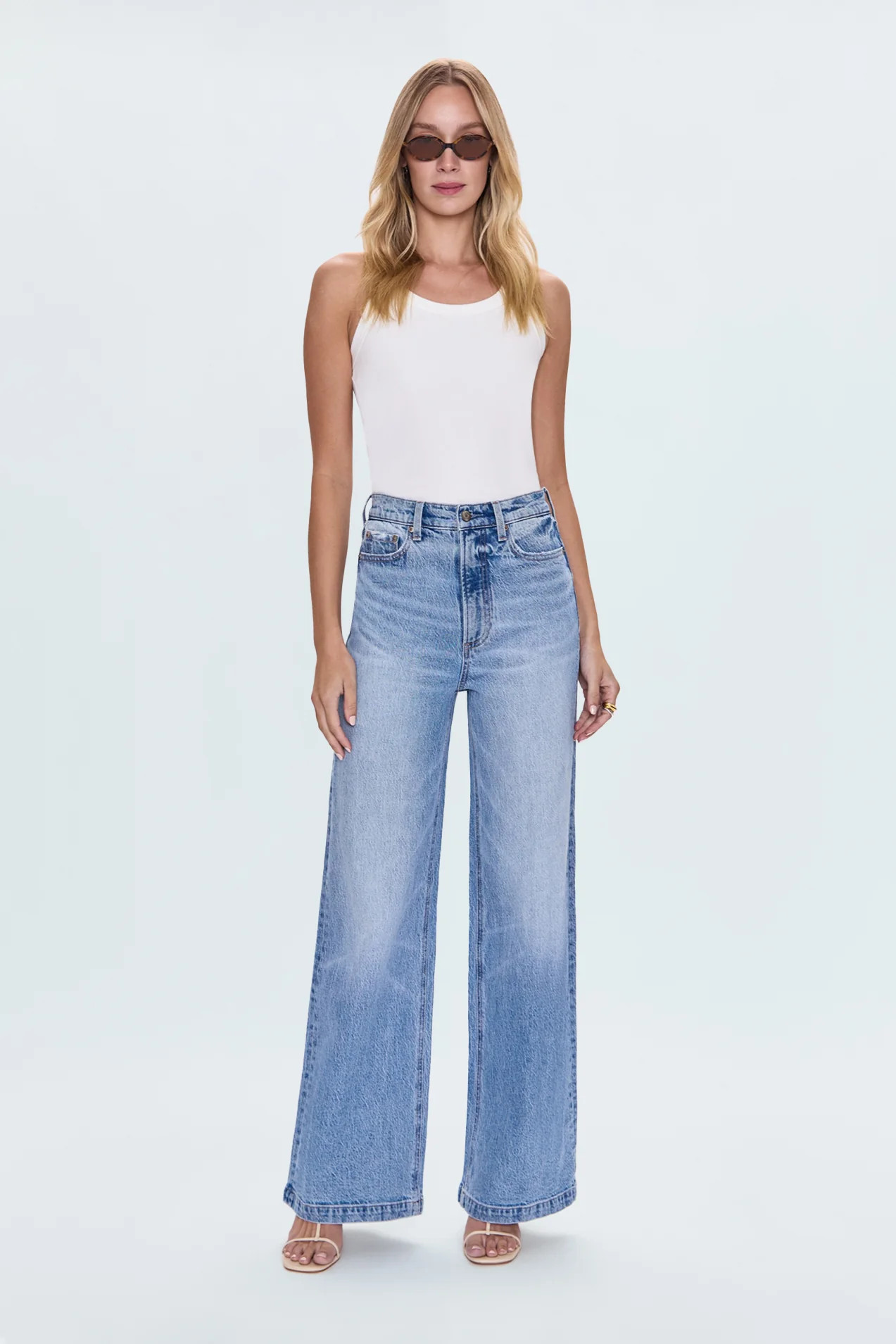 Lana High Rise Ultra Wide Leg Jean - Break | Pistola Denim