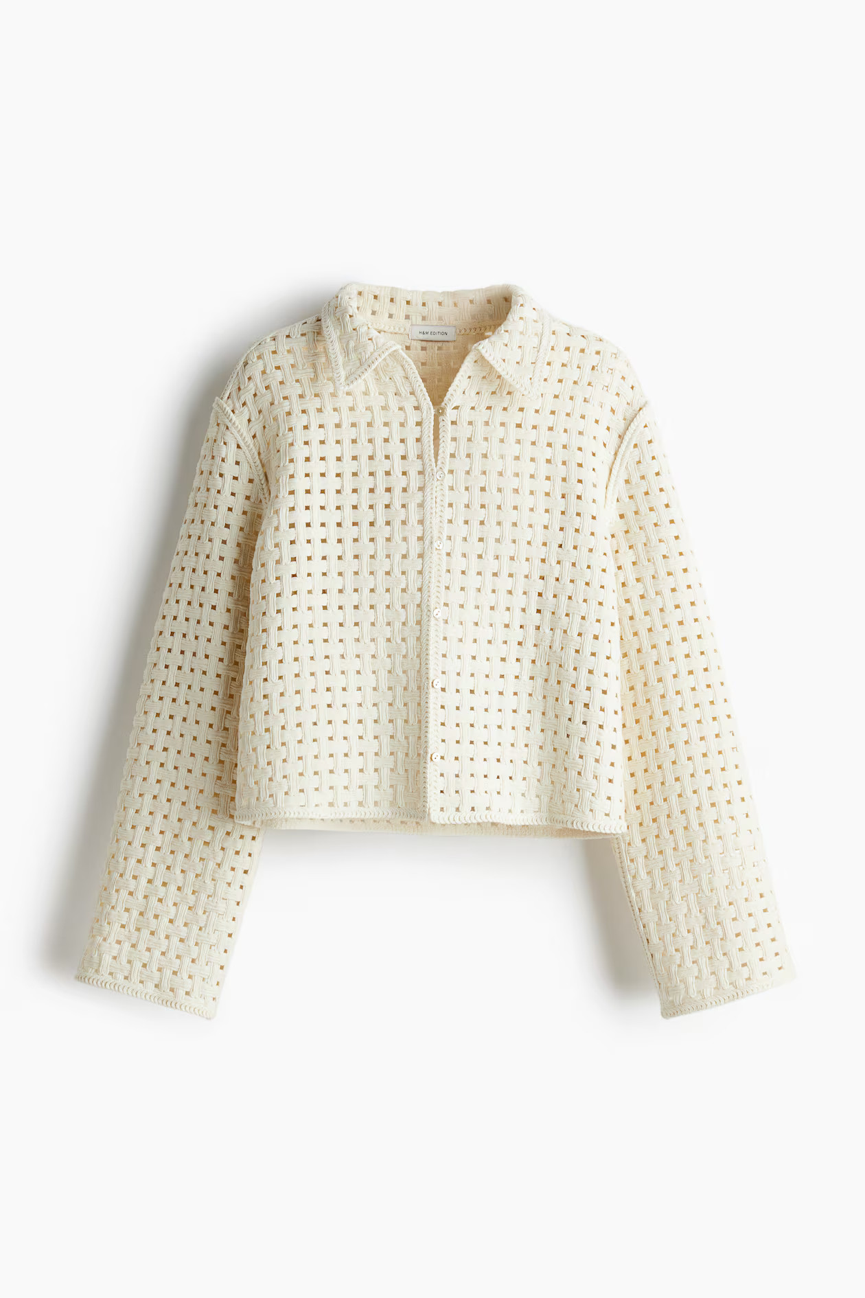 Hole-patterned jacket | H&M (UK, MY, IN, SG, PH, TW, HK)