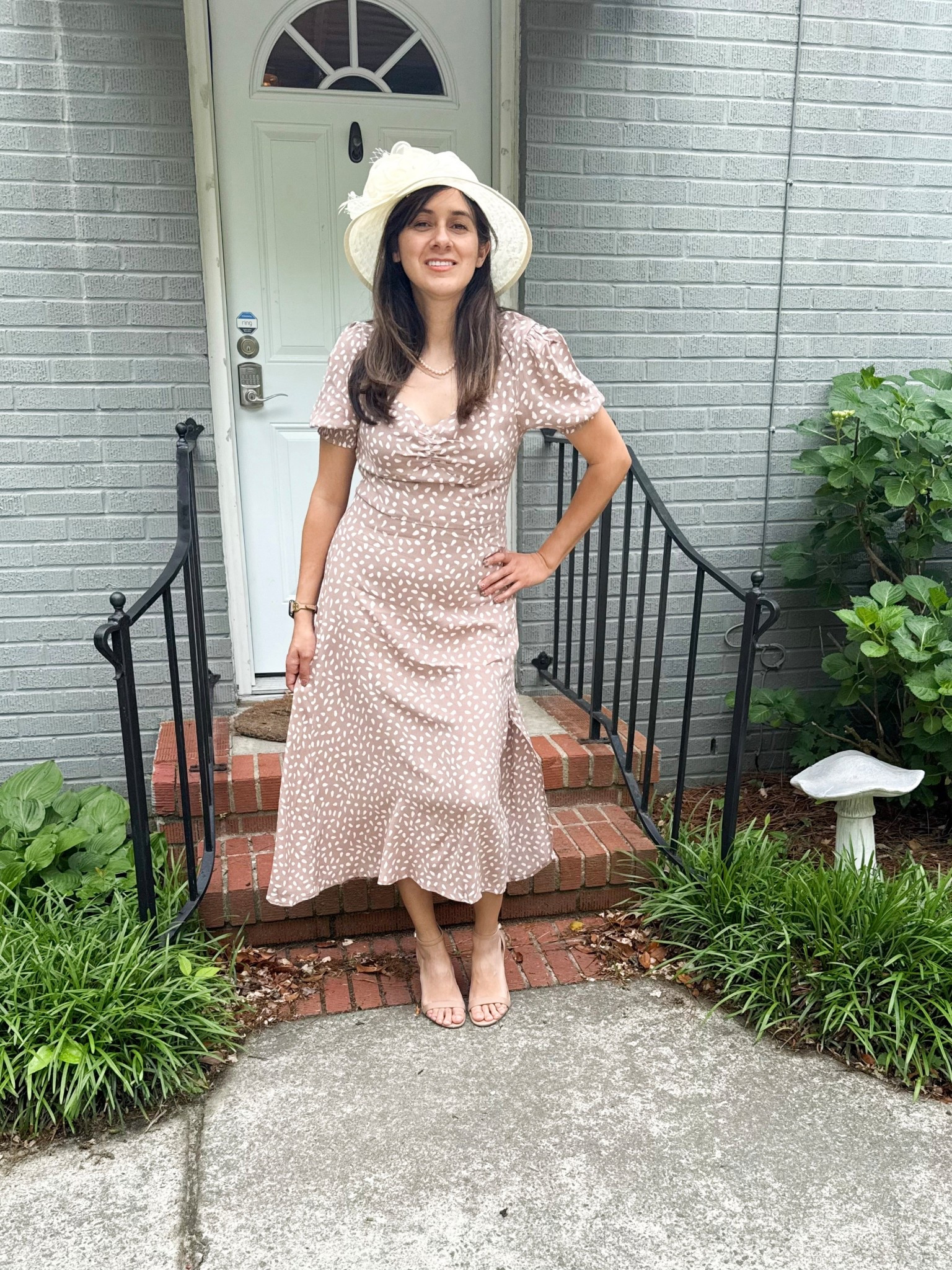 Garden Party outfit idea for a feminine fashion girly

I adore this dress. For me it requires shape wear but it is stunning for all those cute spring/summer events coming up.  I love this sweetheart neck line midi with dot print. The mocha color is gorgeous 

#LTKOver40 #LTKStyleTip #LTKSeasonal