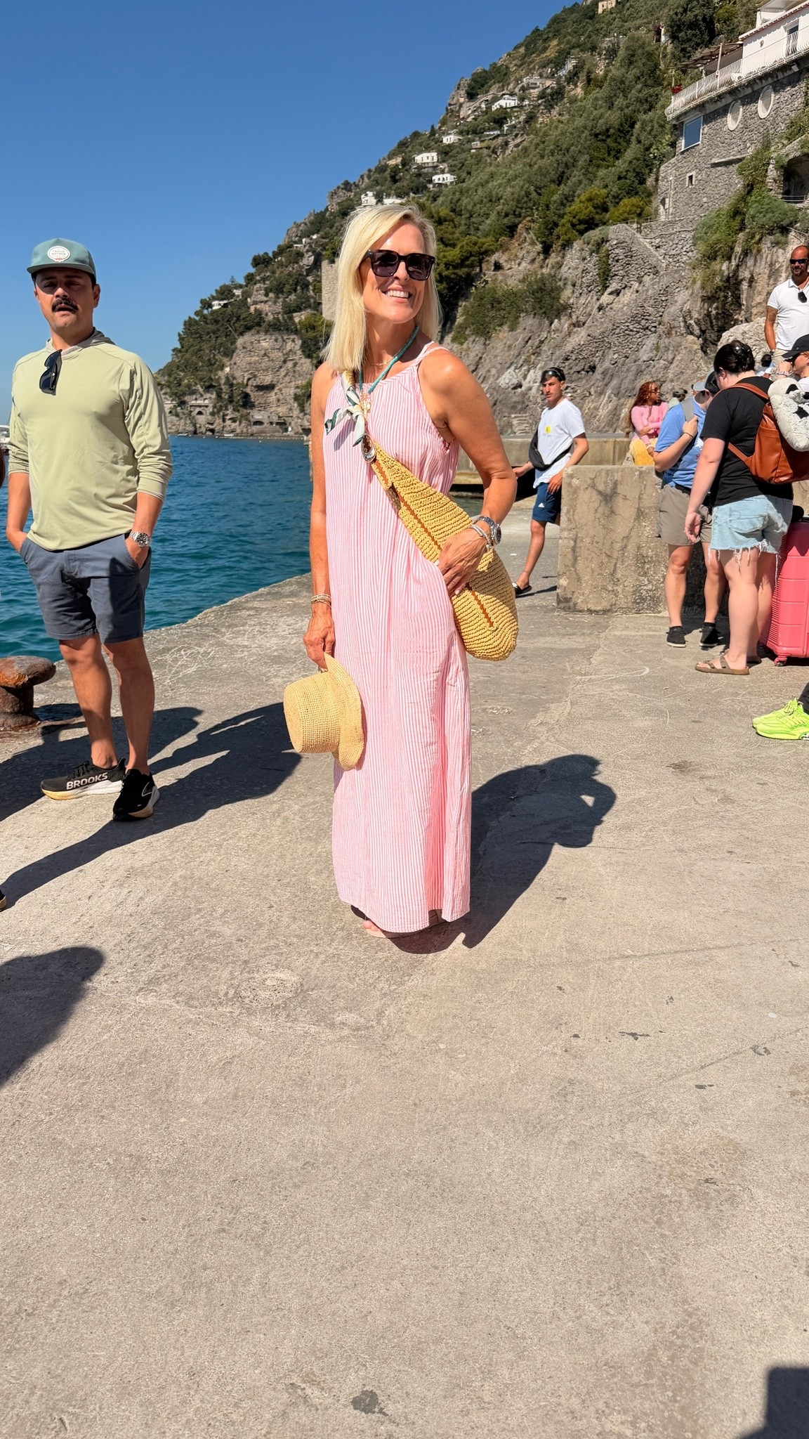 Airing in that boat to arrive.  
Boat day off amalfi coast meat I wore

#LTKdayinmylife #LTKOver40 #LTKTravel