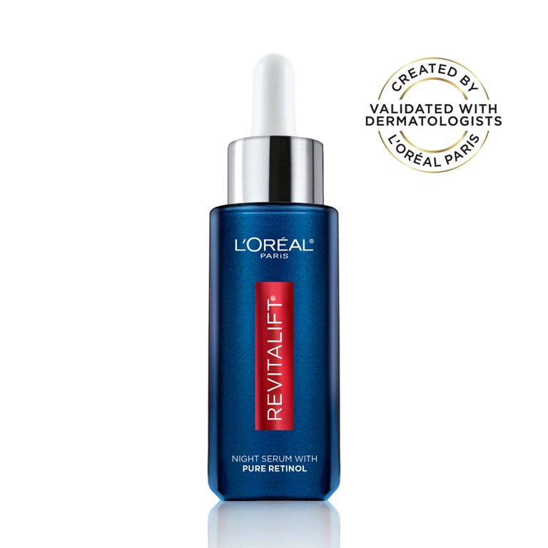 L'Oreal Paris Revitalift Derm Intensives Night Serum, 0.3% Pure Retinol, 1 fl. oz. | Walmart (US)