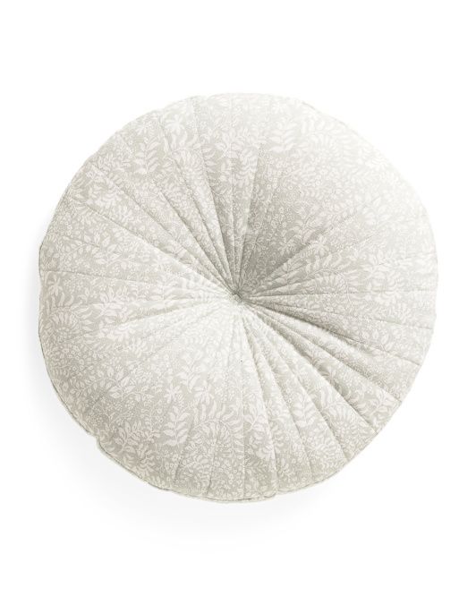 18in Round Forest Botanical Pillow | TJ Maxx