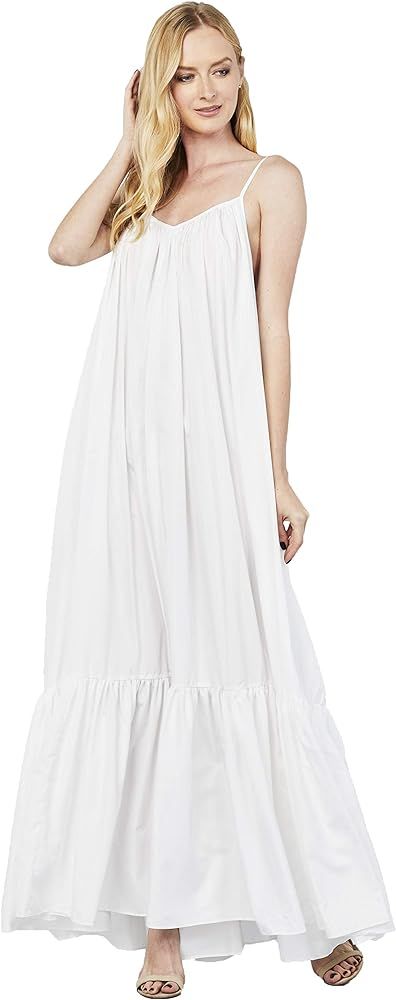 Tov Elegance A-Line Spaghetti Strap Flowy Maxi Rideau Dress | Amazon (US)