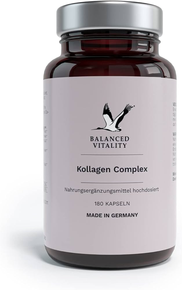Balanced Vitality Kollagen Complex - mit Hyaluronsäure, Granatapfelextrakt, Magnesium & Vitamin ... | Amazon (DE)