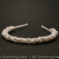 Vintage Braided Pearl Wedding Headband Bridal Hair Accessory | Etsy (US)