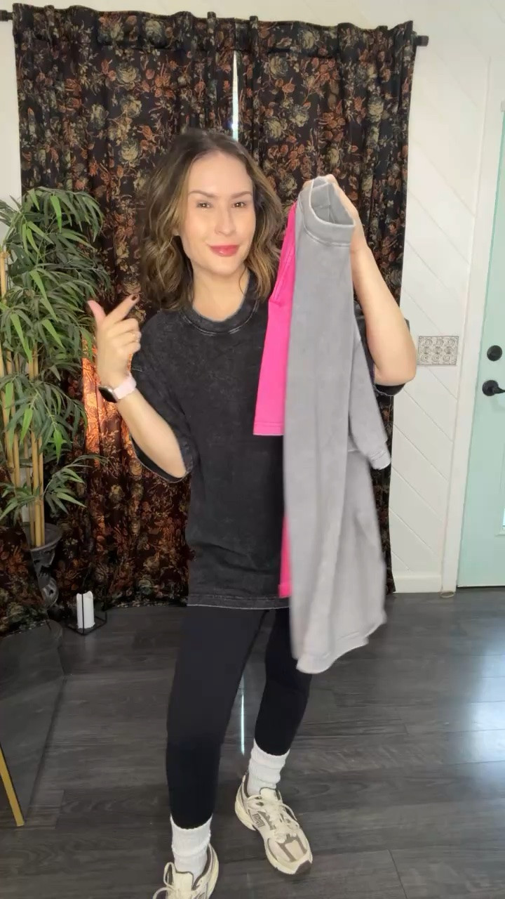 Oversized T-shirts for that loungewear or gym girlies. I love how it has a baggy look to them.

Wearing size medium in tops
Yoga pants are in size large

#LTKSaleAlert #LTKootd #LTKmomlife