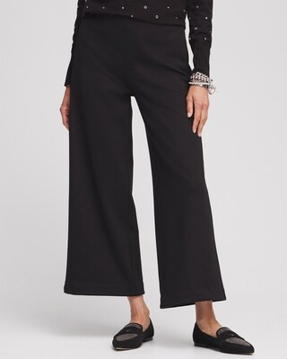 Juliet Ponte Wide Leg Cropped Pants | Chico's