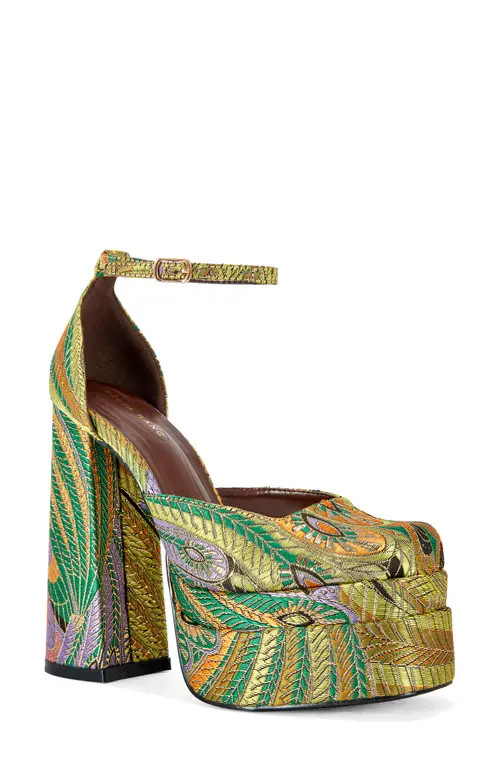 AZALEA WANG Zipphora Sandal in Green at Nordstrom, Size 8.5 | Nordstrom