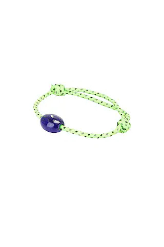 Cowry Bead Baguette Blue Sapphire Surf Cord Bracelet | FWRD 