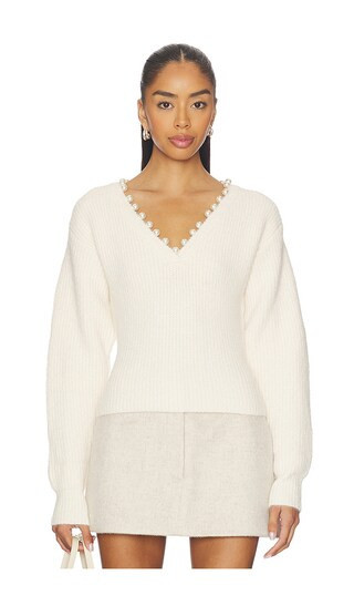 BLANKNYC Long Sleeve Sweater in Cream. - size L | Revolve Clothing (Global)