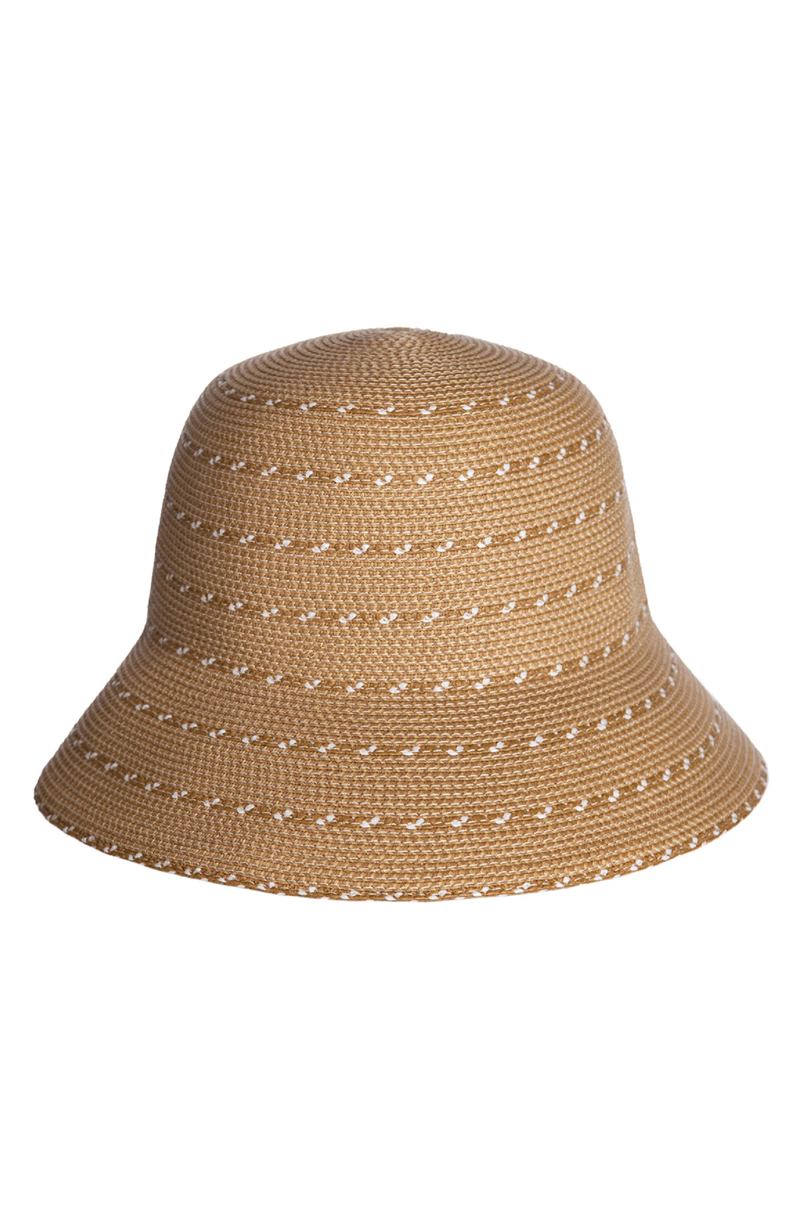 Women's Eric Javits Kimi Squishee Packable Bucket Hat - Beige | Nordstrom