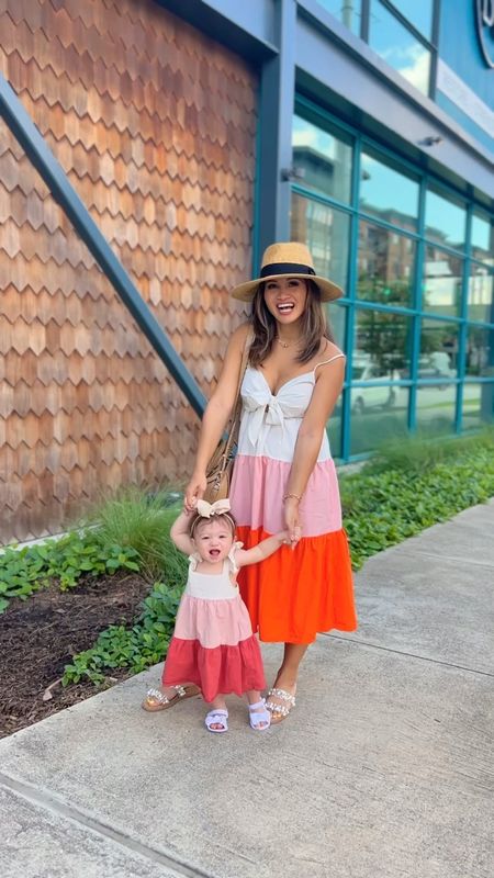  Mommy and me, color block dress, under $20, summer dress, family matching, bump friendly, pearl sandals, summer sandals 

#LTKbaby #LTKbump #LTKfamily