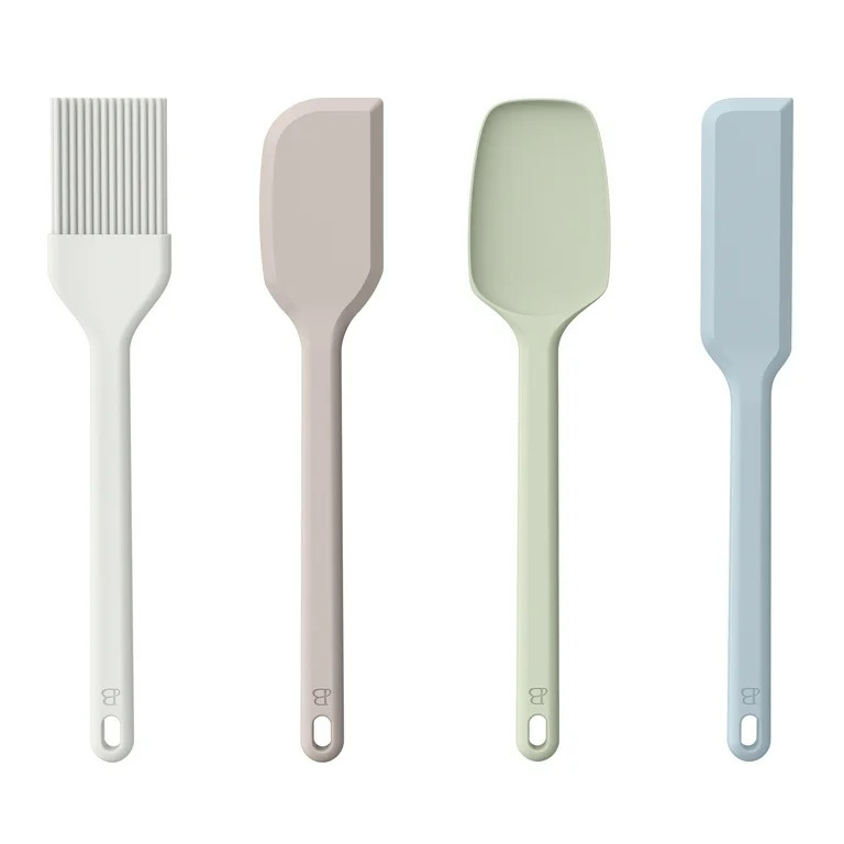 Beautiful 4-Piece Silicone Mini Kitchen Utensil Set, Assorted Colors, by Drew Barrymore | Walmart (US)