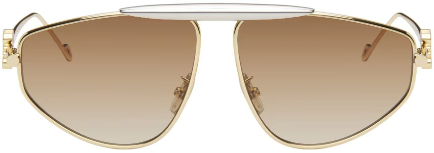 Gold Spoiler New Aviator Sunglasses | SSENSE
