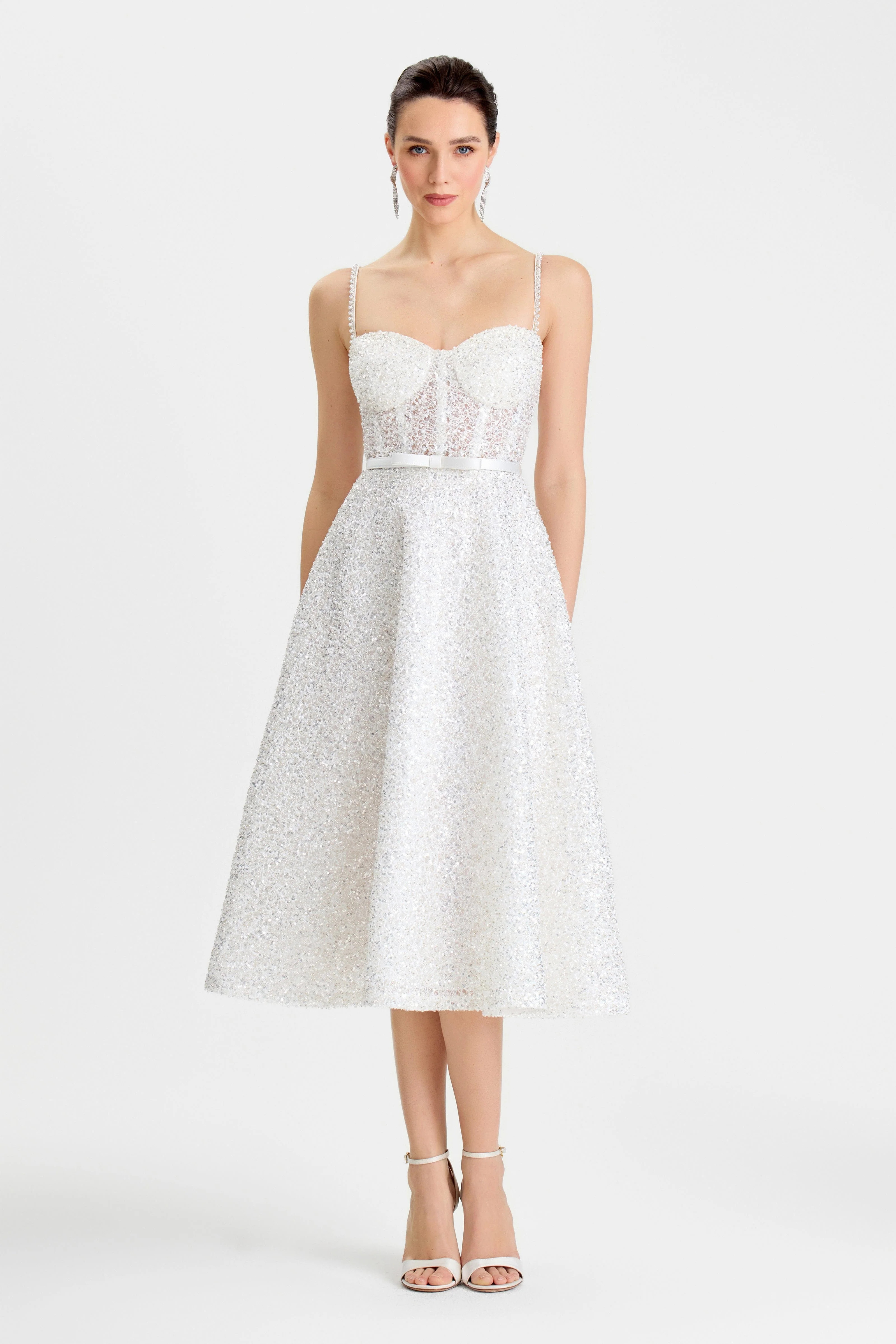 Marilyn White Dress | Nadine Merabi