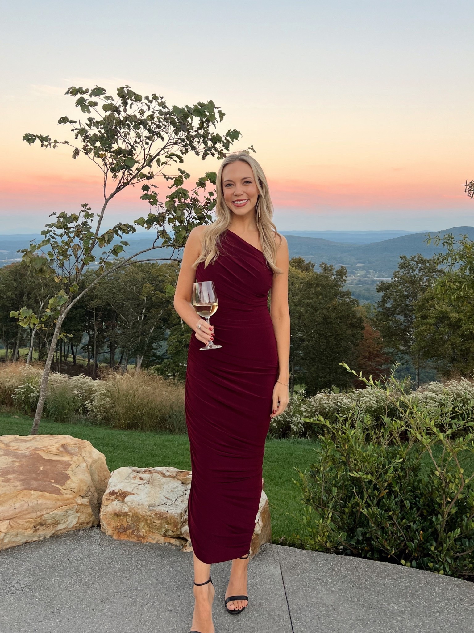 Norma Kamala one shoulder midi dress. Sooo flattering and comes in a ton of colors! The perfect wedding guest dress 

#LTKWedding #LTKShoeCrush #LTKStyleTip