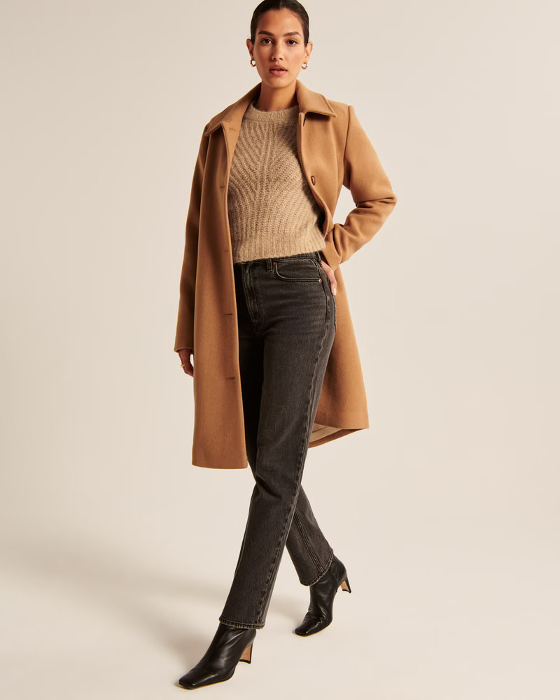 Alpaca-Blend Crew Sweater | Abercrombie & Fitch (US)