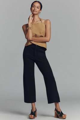 The Colette Sweater Knit Crop Wide-Leg Pants by Maeve | Anthropologie (US)