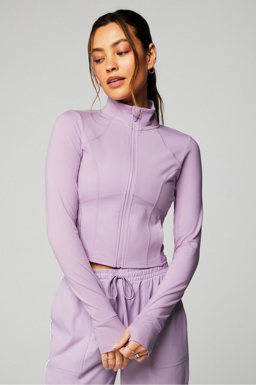 Perfect Storm Cropped Train Jacket | Fabletics - North America