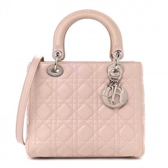 CHRISTIAN DIOR

Lambskin Cannage Medium Lady Dior Light Pink | Fashionphile