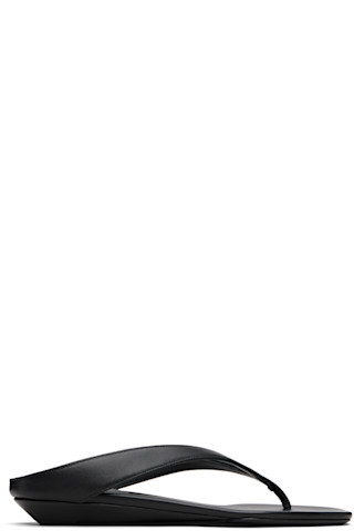 Loulou de Saison - Black Coda Nappa Leather Sandals | SSENSE