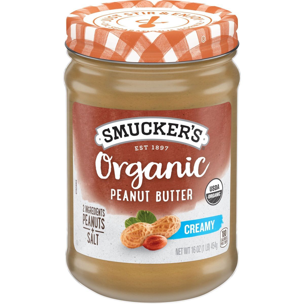 Smucker's Organic Creamy Peanut Butter - 16oz | Target