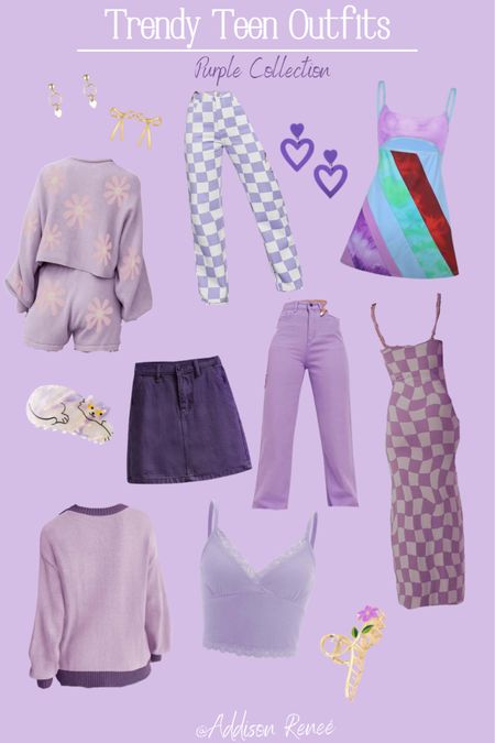 Trendy teen and young adult fashion collection.
Purple 💜🦄

Stay tuned and FOLLOW For more. I'll be doing a collection of EVERY color as well as posting my travel content and what I wear for aesthetic pics!






Trendy teen outfits, outfit, teen outfit, teen, teen clothes, cute teen clothes, teen girl, teen girl clothes, teen girl outfit, cute jeans, patterned jeans, patterned jeans teen, retro outfits, blue top, blue jeans, cute hair clips, claw clips, teen accessories, teen fit, teen girl clothes, tween clothes, tween girl clothes, teen girl gift, preppy teen outfits, teen girl outfits, fashion, teen fashion, tween fashion, teen girl fashion, purple outfits, purple fashion, purple sweater, checkered dress, purple top, purple bottoms, denim skirt 

#LTKtravel #LTKkids #LTKsalealert
