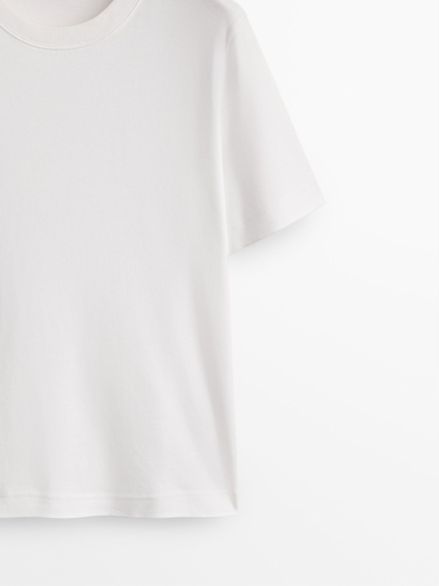 Short sleeve cotton t-shirt | Massimo Dutti UK