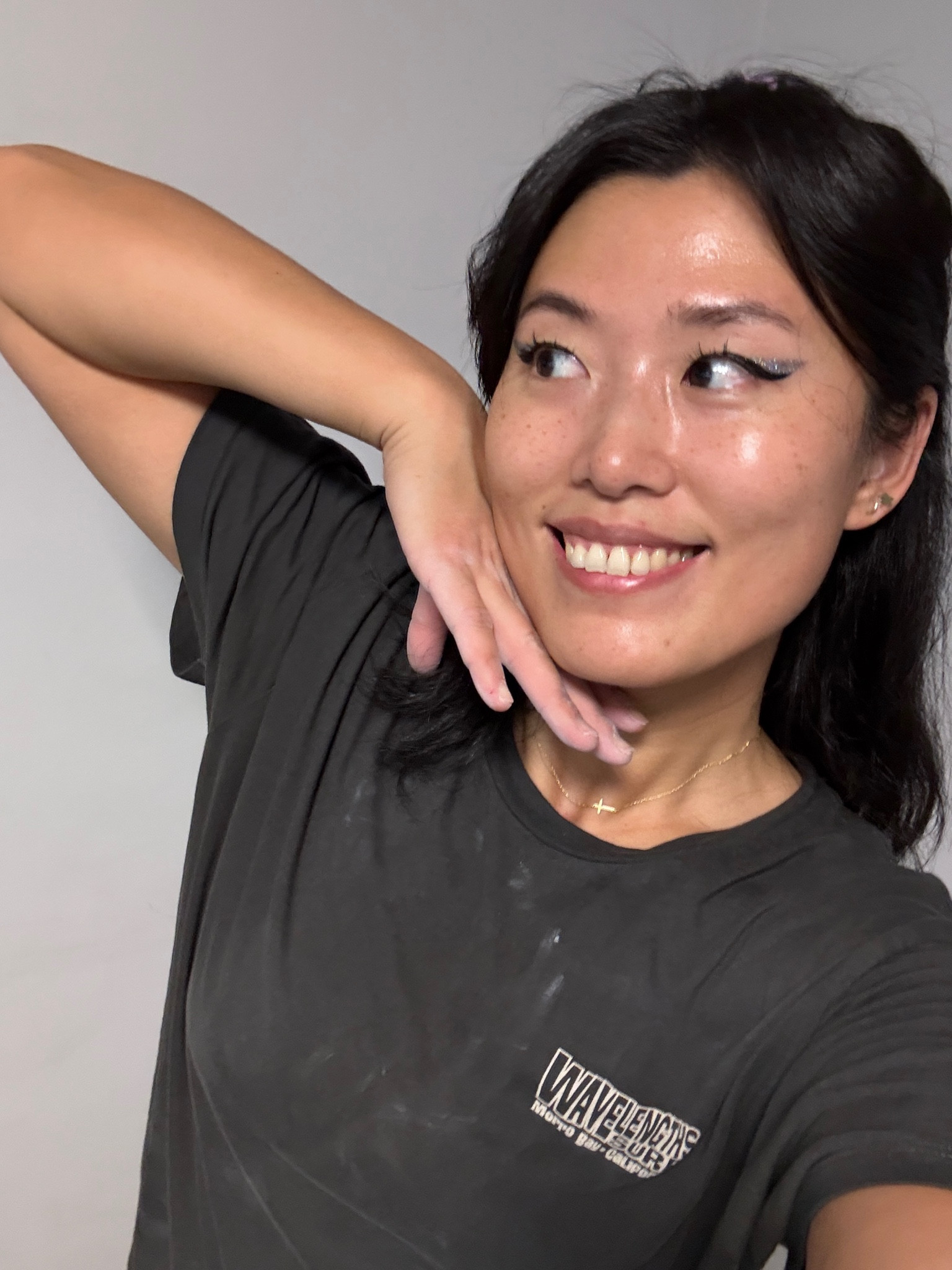 Sparkle grey eyeliner , half magic, clean beauty, glitter 

#LTKBeauty #LTKHoliday #LTKActive