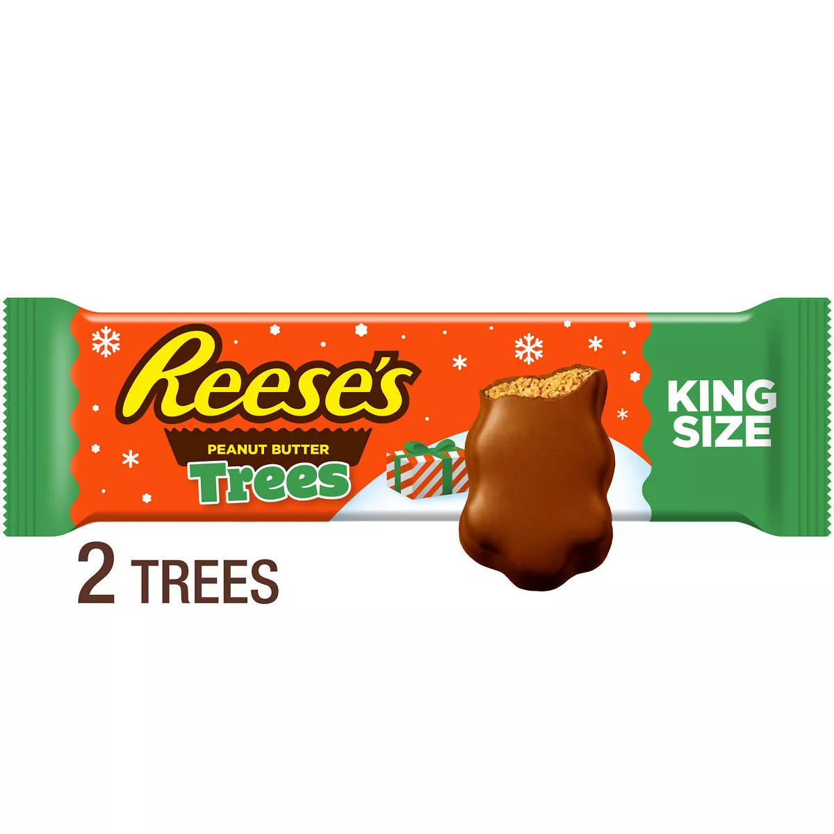 REESE'S Peanut Butter Trees Christmas Candy King Size - 2.4oz/2ct | Target