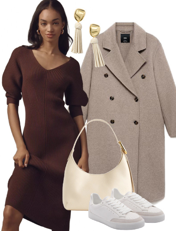 Trend: Chocolate Brown, Mocha Mouse
Subject: Dress
Style: Casual chic outfit for weekdays #casualchic #ootd #styling  

 #LTKSeasonal #LTKSaleAlert #LTKStyleTip