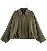 Women's Faux Suede Bomber Jacket Oversized Pilot Coats Fall Lapel Zip Up Motorcycle Streetwear Ou... | Amazon (US)