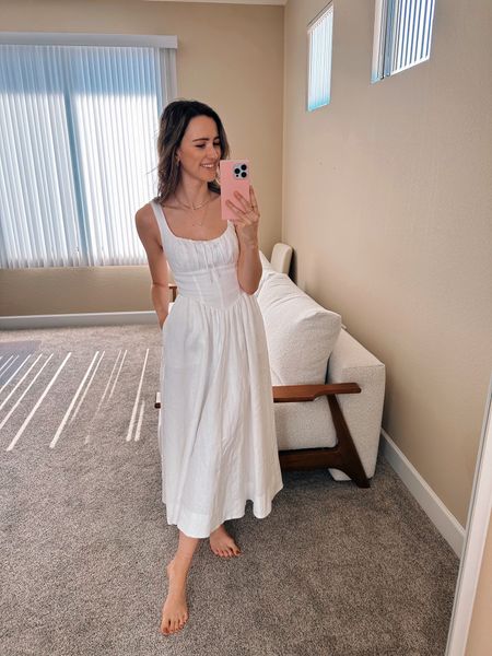 My new dress obsession for summer 🤍 it’s SO GOOD! Reformation gets it right every single time. Wearing a size 0

White dress, summer outfit 

#LTKSeasonal #LTKStyleTip