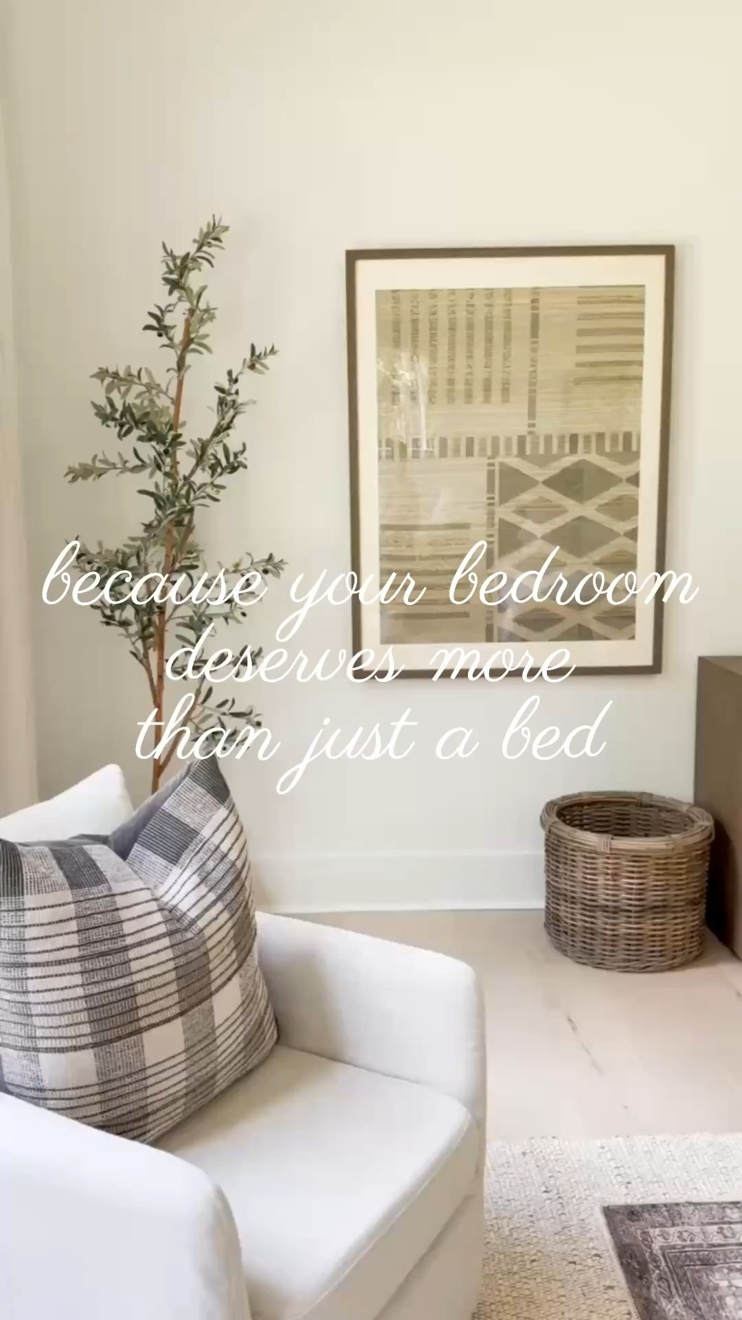 ✨ A master bedroom should feel like your personal retreat, and this cozy corner proves how small details can completely transform a space. 🌿 From textured wall art to woven baskets, layered pillows, and natural tones, every element creates warmth while keeping a Modern Classic feel. 🖤

Do you want to bring our dreamy Modern Classic style interior design into your own home? 🏡 You’re in luck! Reserve our Online Interior Design packages today -> https://porcheandco.com/edesign ✨ We can’t wait to work with you & design your home with #porcheandco

#porcheandco #modernclassic #masterbedroom #bedroomdesign #bedroomstyling #neutralbedroom #homedecor #interiordesign #moodboard #visionboard


#LTKOver40 #LTKvlog #LTKHome