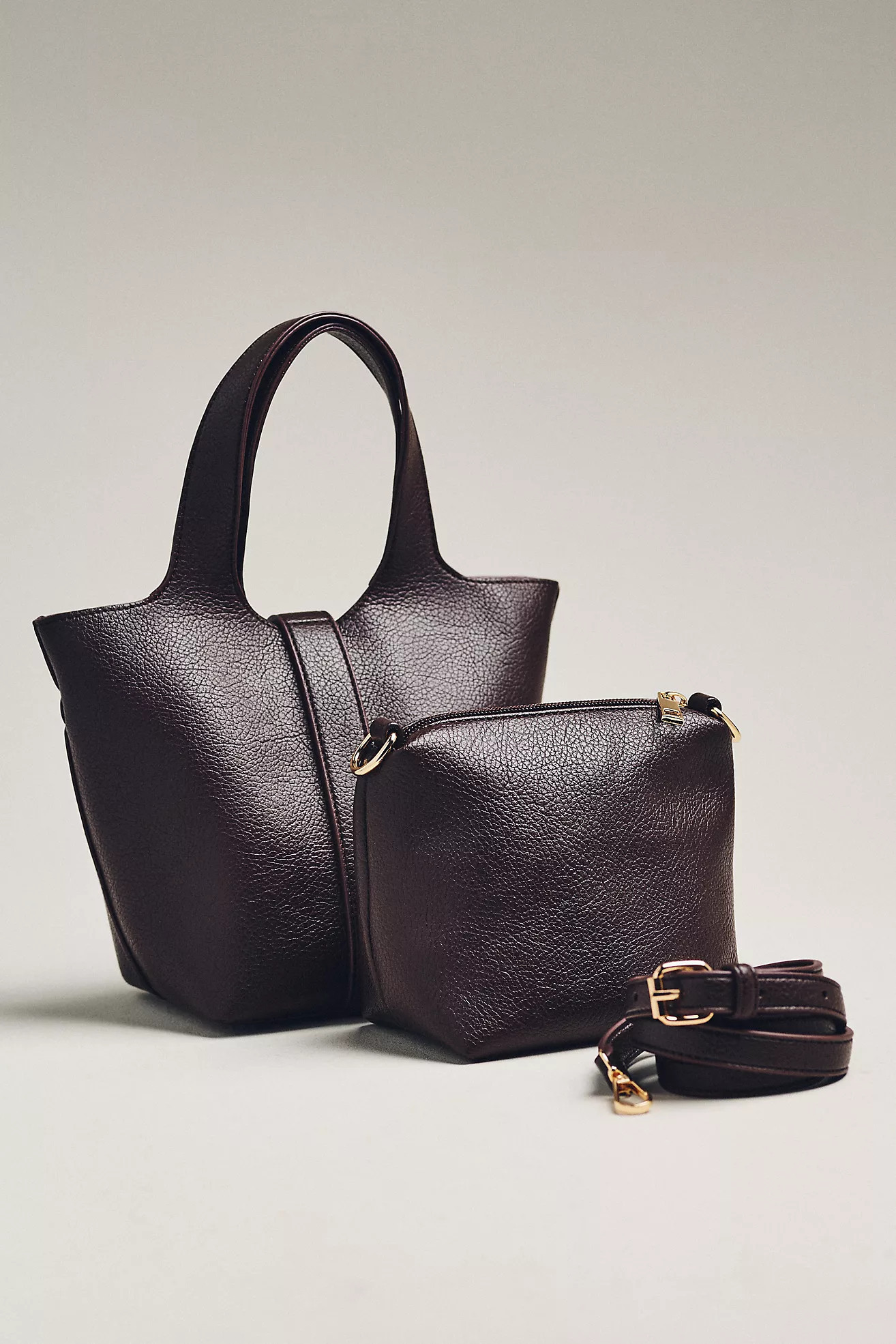 Pebbled Mini Bucket Tote | Anthropologie (US)