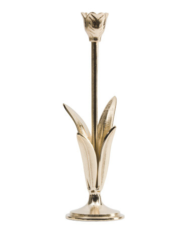 14in Flower Taper Candleholder | TJ Maxx