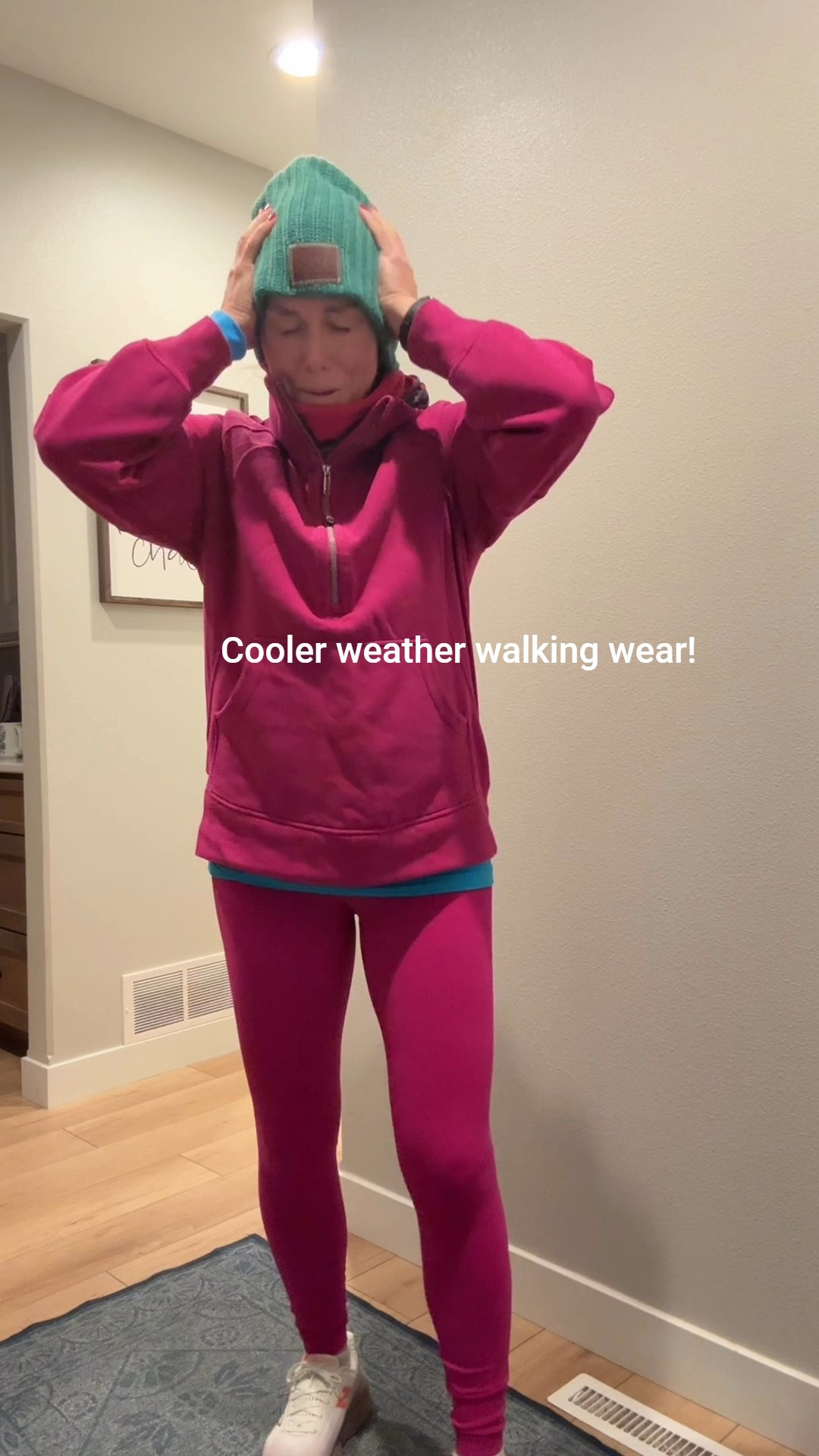 Cooler temps mean that I was layering up for my walk this morning!  

This lululemon sweatshirt and tights with a few more additions of my love your melon beanie, boho bandeau (this one has fleece and was extra cozy!) plus my reflective arm band and new balance 1080’s!  

#LTKOver40 #LTKActive #LTKSeasonal