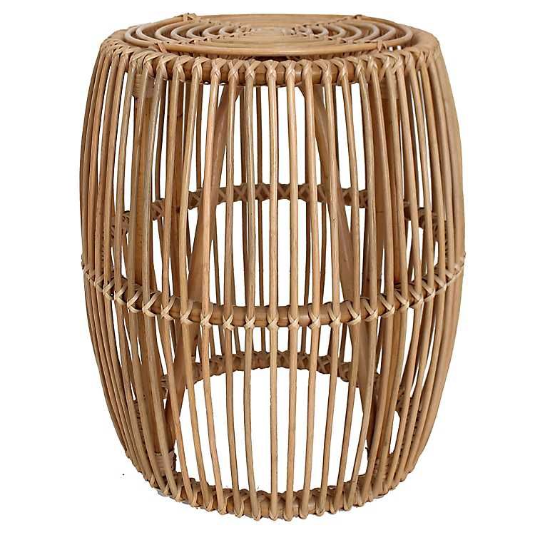 Kelsey Rattan Round Accent Table | Kirkland's Home