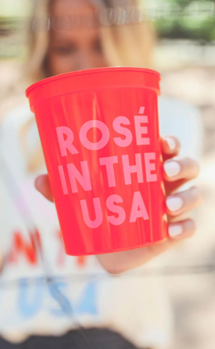 friday + saturday: rose in the usa cup - 16 oz | RIFFRAFF
