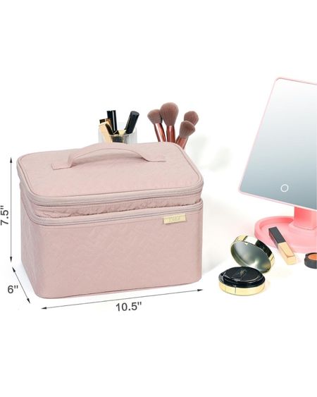 Bought this Makeup/Beauty bag on Amazon Prime recently to match my Delsey suitcase on all our Honeymoons travels! 💍🩷🌴 And it’s on sale right now for Prime day!! 

#LTKbeauty #LTKGiftGuide #LTKxPrime