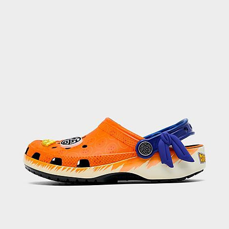 Crocs Big Kids' x Dragon Ball Z Classic Clog Shoes in Orange/Orange Size 6 | Finish Line (US)