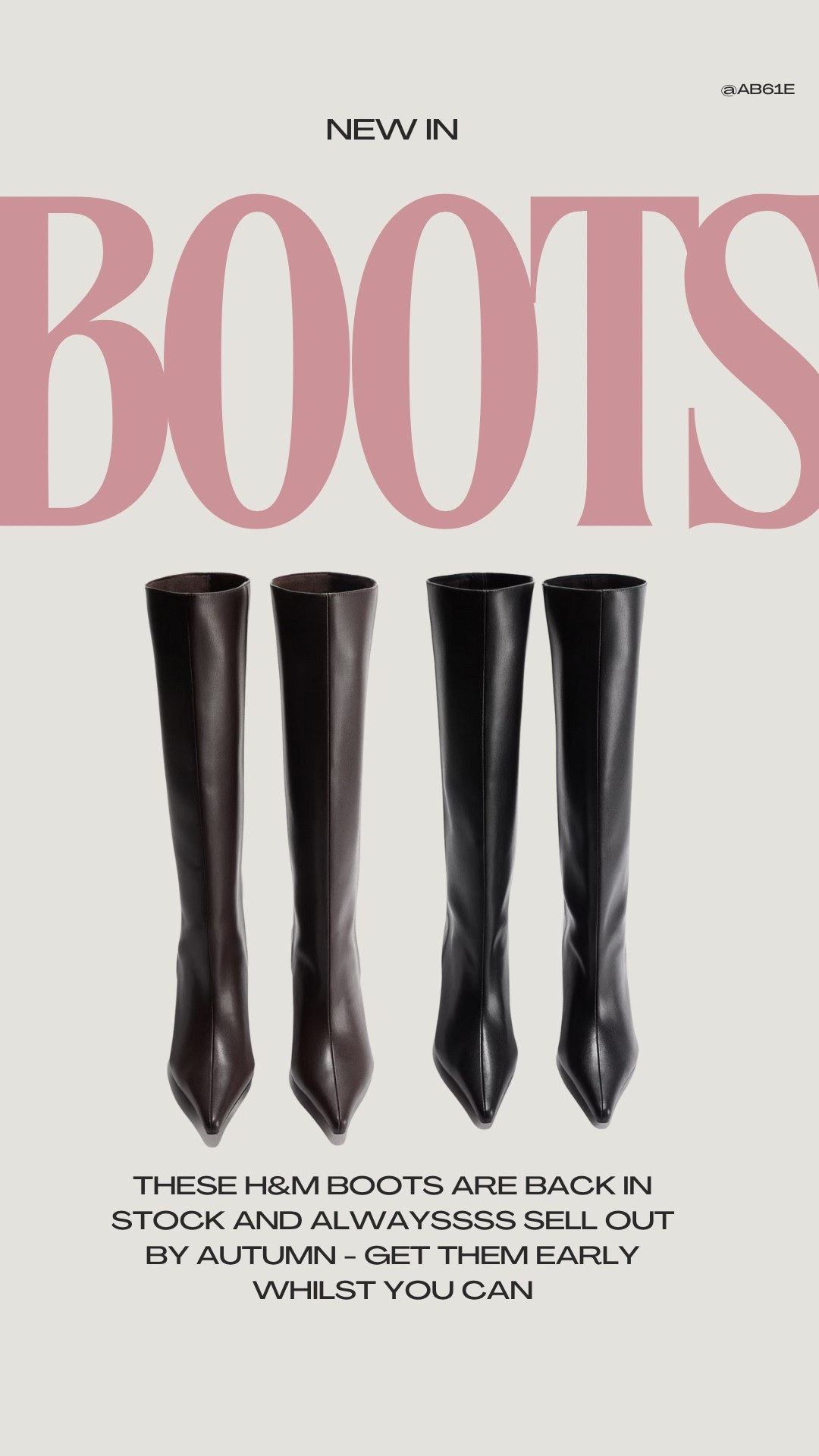 autumn h&m boots back in stock!!!! 

#LTKeurope #LTKshoes #LTKstyletip