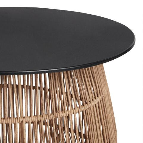 Stavros All Weather Wicker and Metal Outdoor Coffee Table | World Market