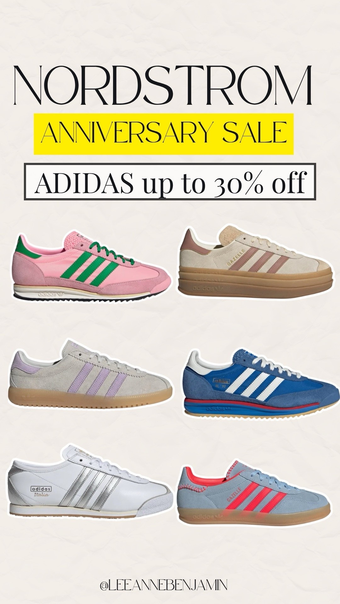 My favorite Adidas sneakers on deal for the Nordstrom Anniversary Sale 🤩🙌🏼

#LTKFindsUnder50 #LTKShoeCrush #LTKSaleAlert