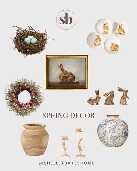 I am loving this spring decor! Those plates…that print…the little birds nest 😍

Home decor, spring, spring decor, wreath, wall art, shelf styling, vase, spring plates 

#LTKhome