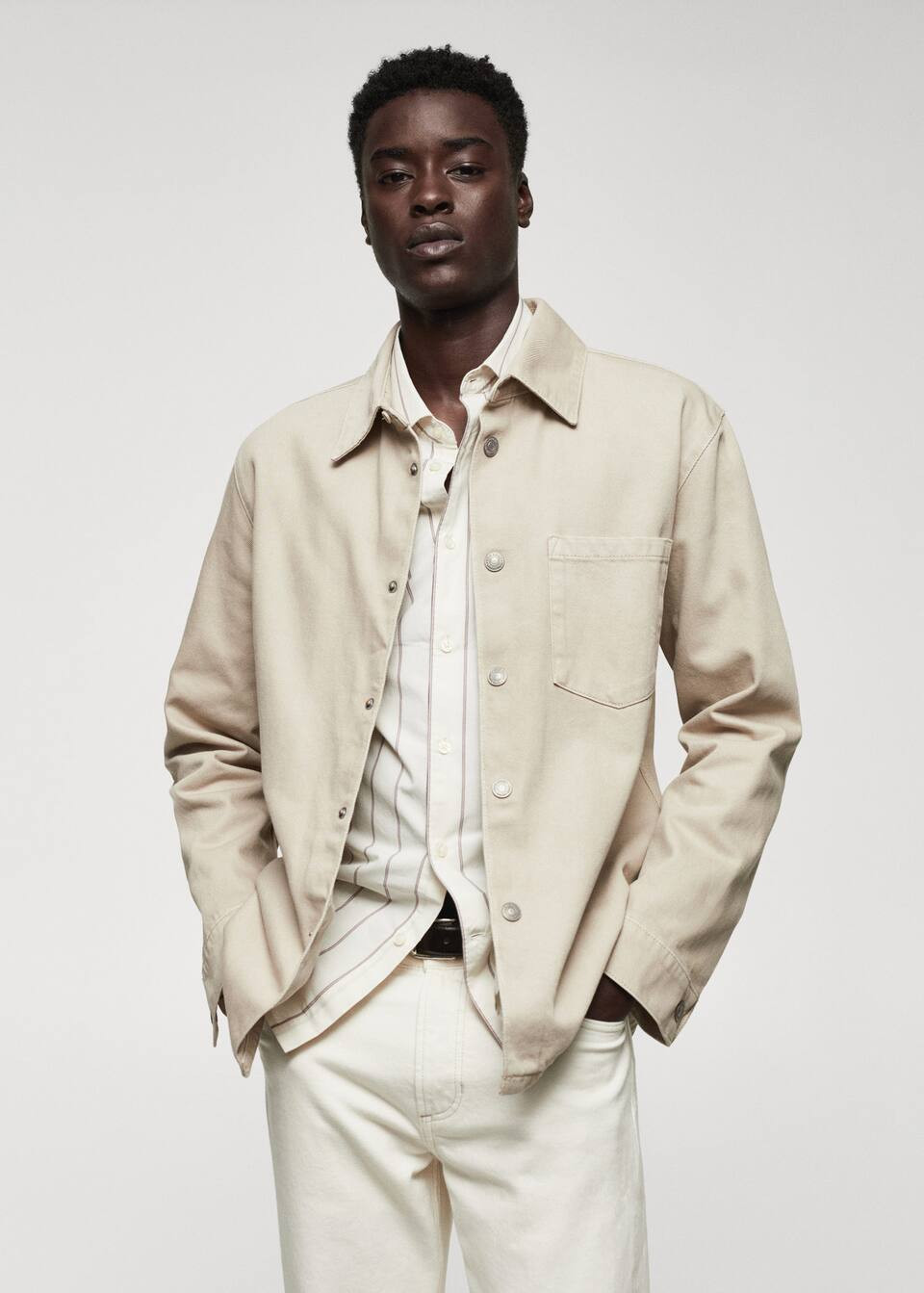 Pocket denim overshirt -  Men | Mango Man USA | MANGO (US)