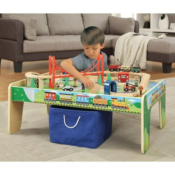 50 piece Train Set with Train / Play Table - BRIO and Thomas & Friends Compatible | Sam's Club