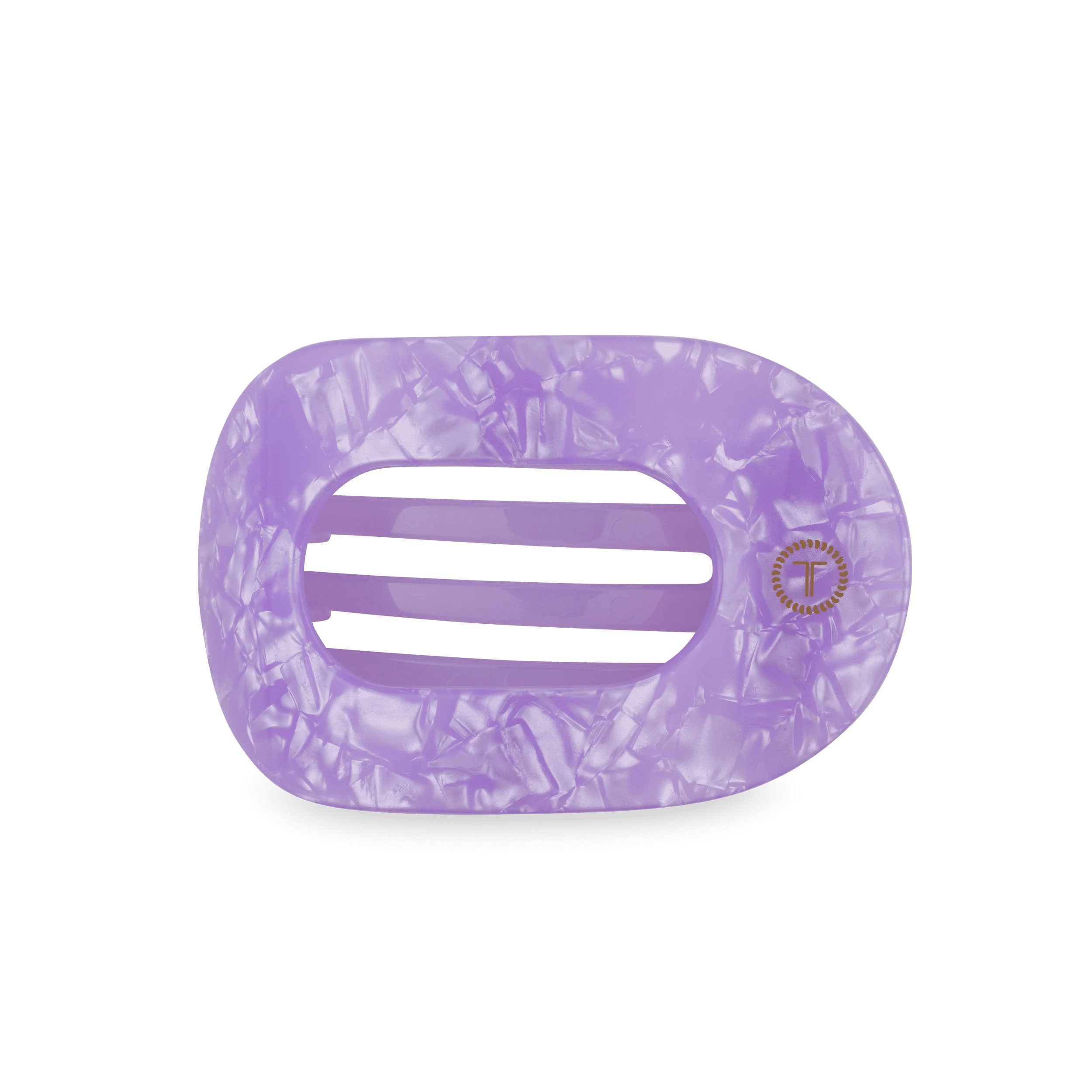 Lavender Mist Medium Flat Round Hair Clip | TELETIES